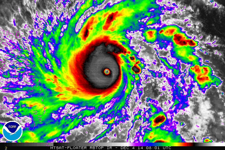 Super typhoon Hagupit (Ruby) satellite image