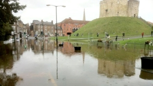 Flooding in York - Picture from the BBC
