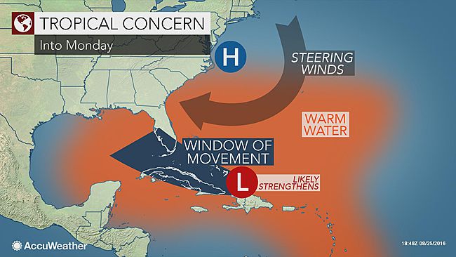 Invest 99L steering winds