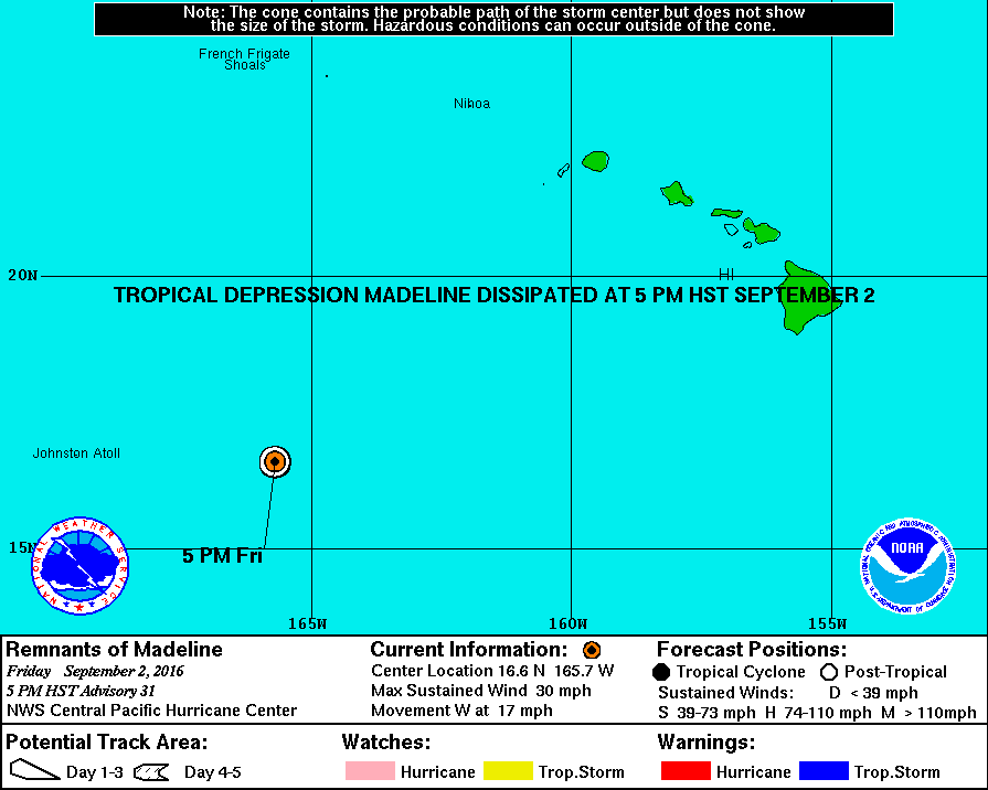 Hawaii facing consecutive hurricanes Madeline & Lester