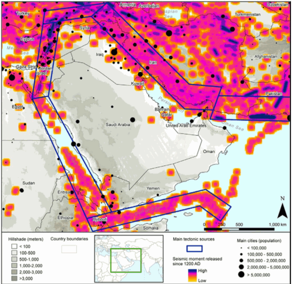 Middle East earthquake risk model