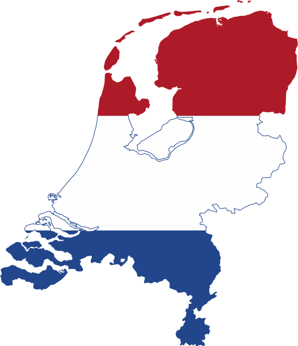 netherlands-flag-map