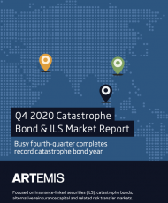 Q4 2020 catastrophe bond ILS market report cover