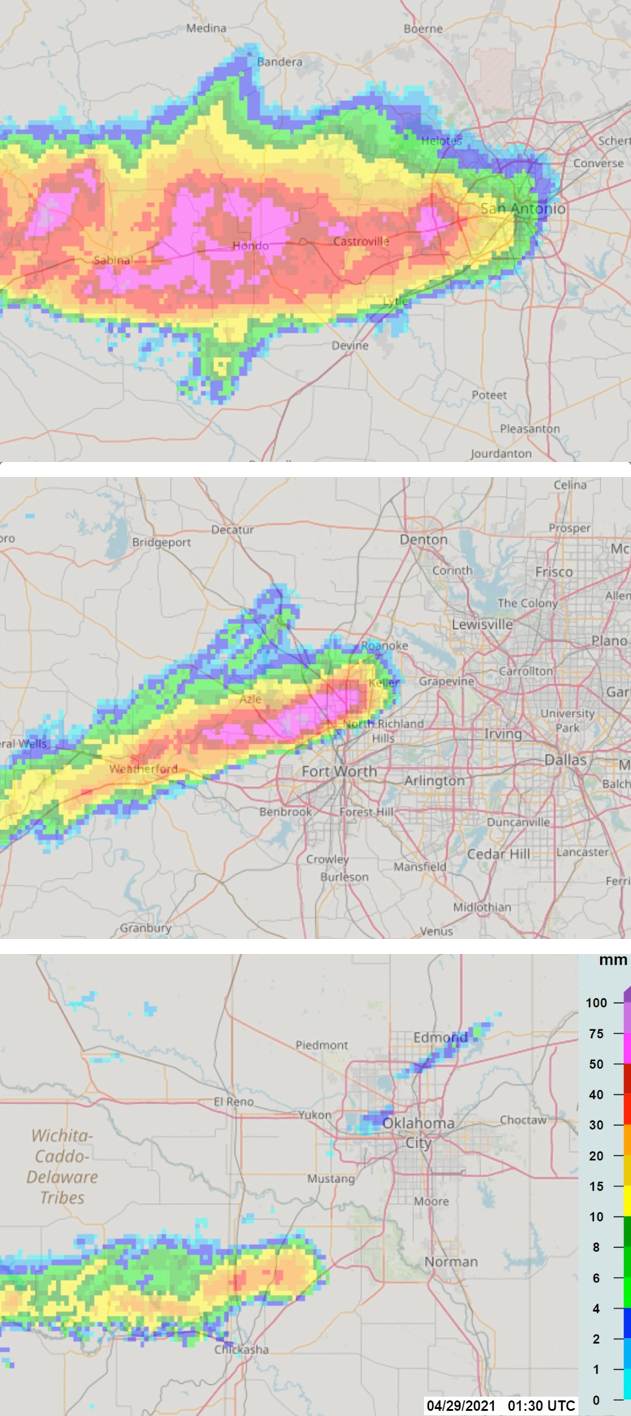 Billion dollar losses possible from night of large hail in Oklahoma & Texas