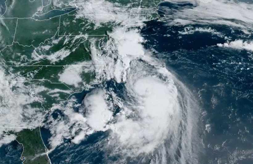 Hurricane Henri satellite image