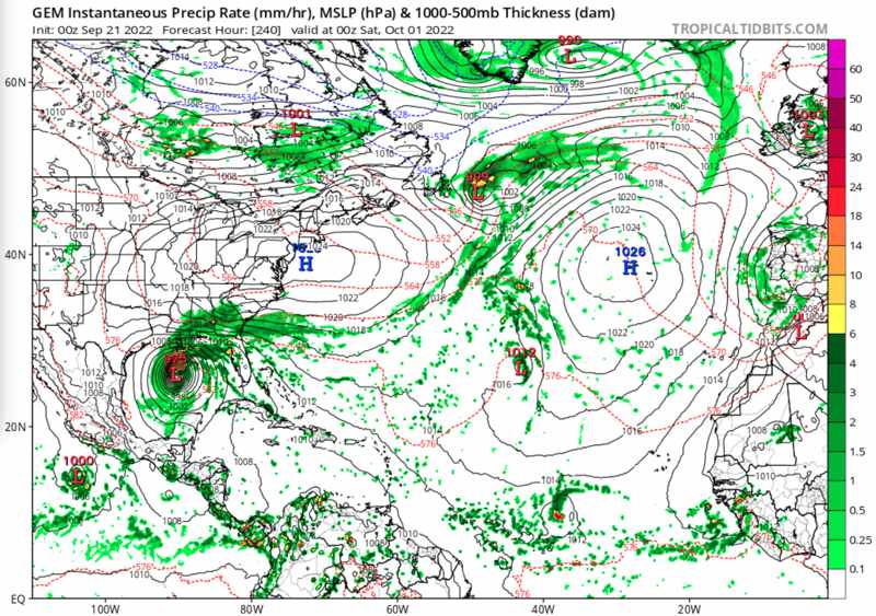 CMC model tropical storm or hurricane Hermine