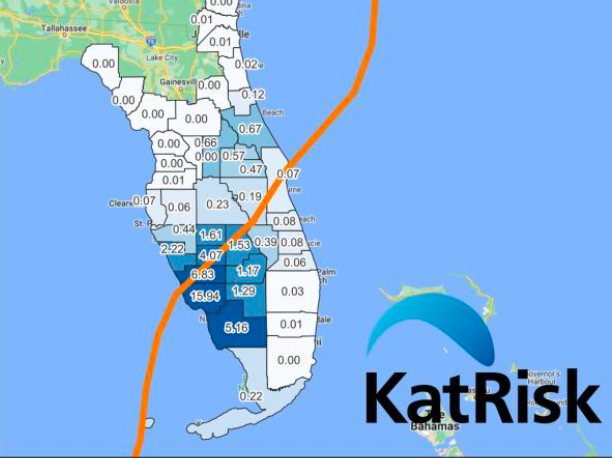 KatRisk pegs hurricane Ian economic losses at $46bn, +/- $16.1bn