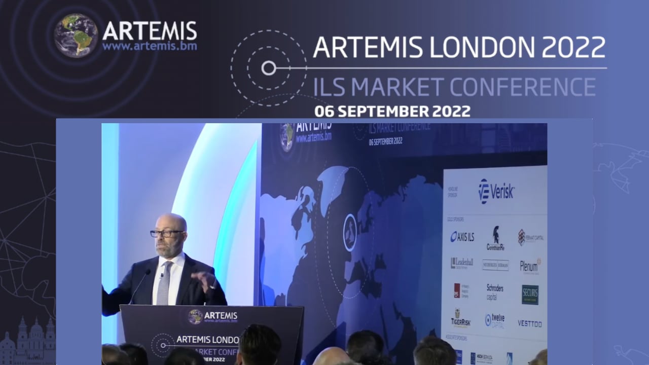 Artemis London 2022 - Mike Millette keynote speech on catastrophe bonds